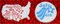 4th of July Cookie Stencil Set | C432 by Designer Stencils | Baking Stencils for Royal Icing, Airbrush, Dusting Powder |